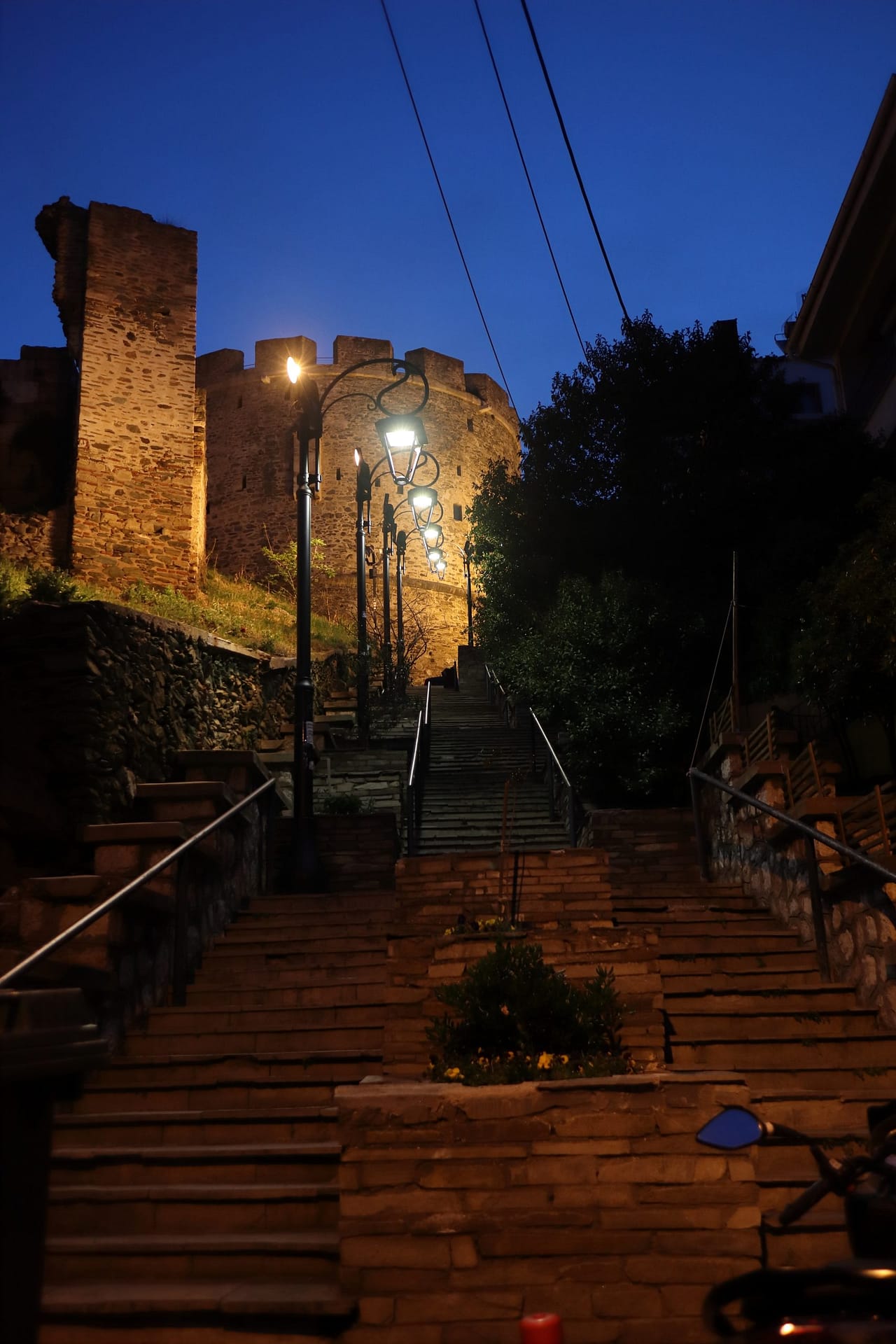 Steps up to the Chain Tower of the Ottoman Walls